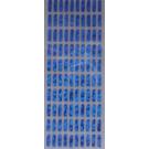 100 Buegelpailletten  Stifte 7mm x 2mm  holo blau
